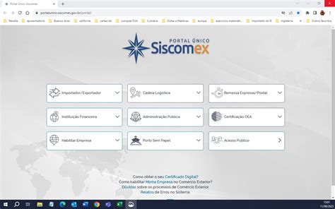 siscga|Portal Único Siscomex.